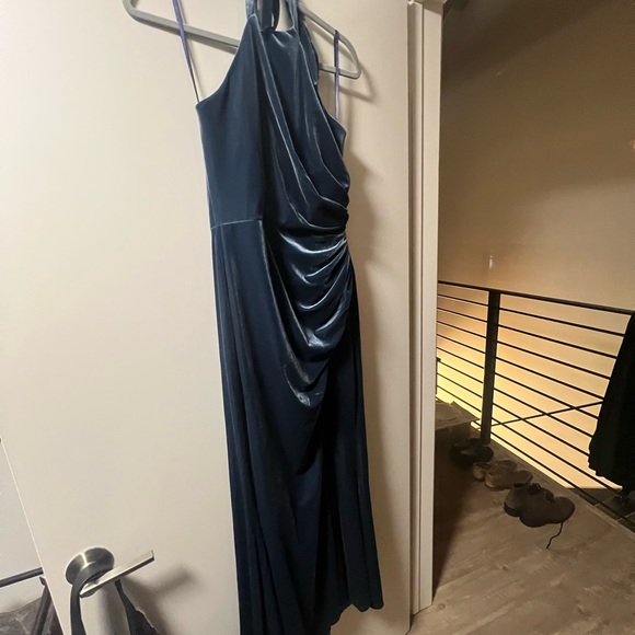 VELVET REVELRY FALLON DRESS WORN ONCE ROYAL BLUE - Picture 5 of 6